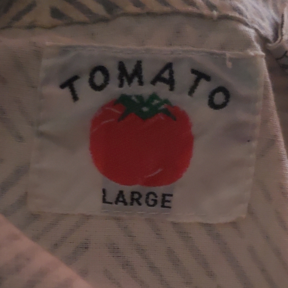 🌟 3 for $15 Deal! 🌟Tomato button up short sleeve shirt large - Picture 4 of 7